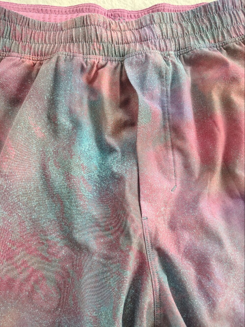 Men’s Tie-Dye Lululemon Shorts - Pink & Blue - Picture 7 of 12